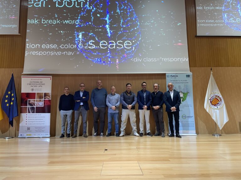 La Cátedra de Ciberseguridad INCIBE-UPV e ISACA Valencia reúnen a más de 400 jóvenes que orientan su carrera a la ciberseguridad 